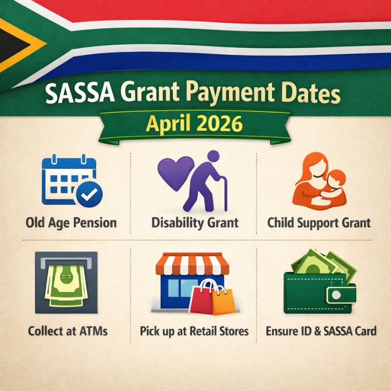 SASSA Grant Payment Dates updaed